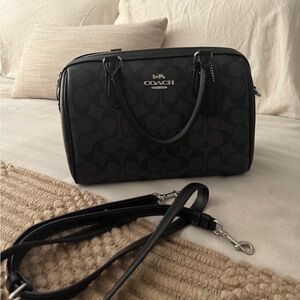 Coach Signature Black Satchel